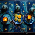 Candlelit Ritual with Starry Tiles