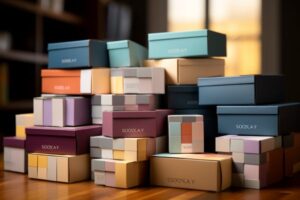 Stack of Colorful Gift Boxes