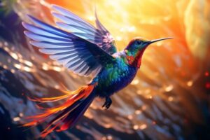 Radiant Hummingbird Flight